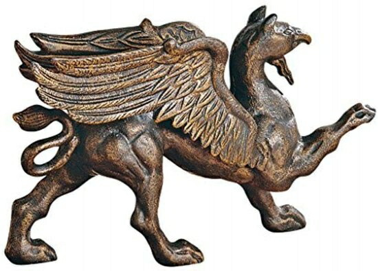 Design Toscano The Growling Griffin Foundry Iron Doorstop by Design Toscano