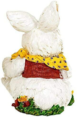 Design Toscano Mortimer The Bunny and his Easter Eggs Rabbit Statue フルカラー