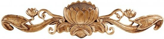 Design Toscano De Velde Water Lily Architectural Wall Pediment