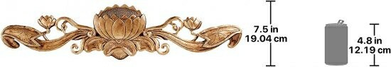 Design Toscano De Velde Water Lily Architectural Wall Pediment