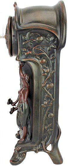Design Toscano KY8022 デュアルメイデン アールヌーヴォー マントルピース時計 Verdigris_4