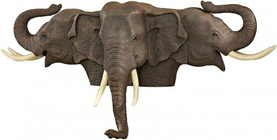 Design Toscano Raised Expectations Elephant Wall Sculpture