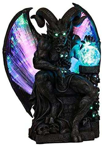 神話 デビル 悪魔 フィギュア サタン光ファイバーライト オブジェ 