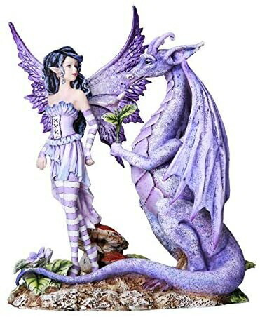 Pacific Giftware ファンタジーフェアリーランドドラゴンはロマンチックな像、アーティスト、エイミーブ