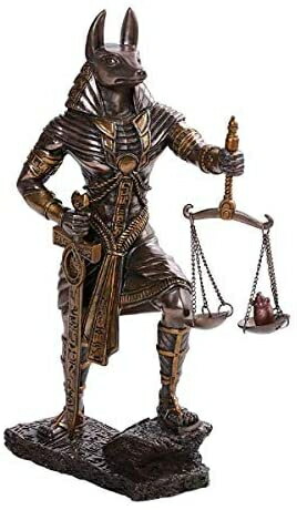 Pacific Giftware PT 古代エジプト神アヌビス アヌビスの判断 キャストブロンズ樹脂コレクタブルフィギュの通販は 25,800円