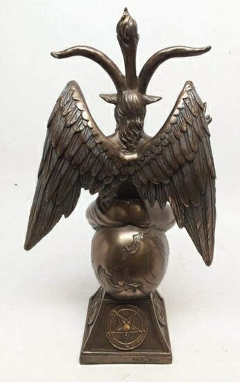 Pacific Giftware Goat Baphomet Satanism Sabbatic Sculpture, Bronze by Pacific Giftware