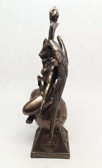 Pacific Giftware Goat Baphomet Satanism Sabbatic Sculpture, Bronze by Pacific Giftware