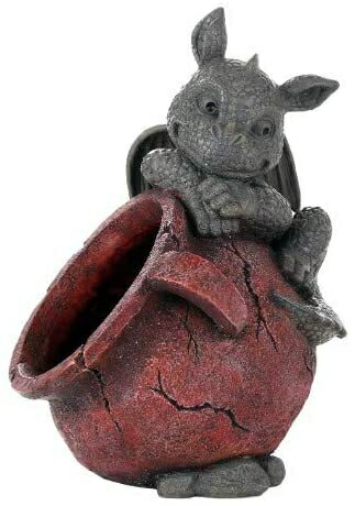 Pacific Giftware 遊び心のあるガーデン ドラゴン プランター ガーデンディスプレイ 装飾アクセント 彫刻