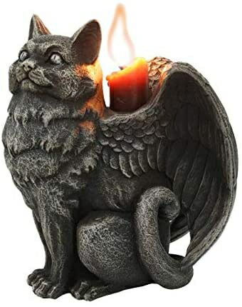 Pacific Giftware 天使 猫 立つガーゴイルキャンドルホルダーの通販は