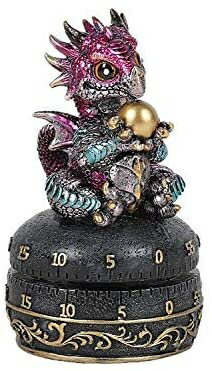 Pacific Giftware ファンタジー ガーディアン パープル ドラゴン 卵 機械式 キッチン タイマー 機能的な