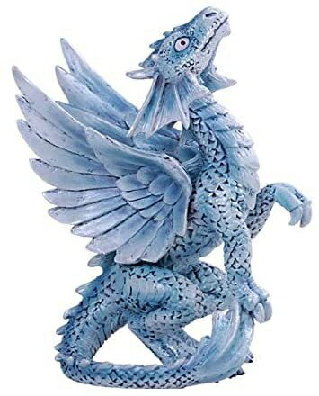 Pacific Giftware Anne Stokes Age of Dragons アイスブルーウィンドドラゴン Wyrmling ホーム卓上装飾樹