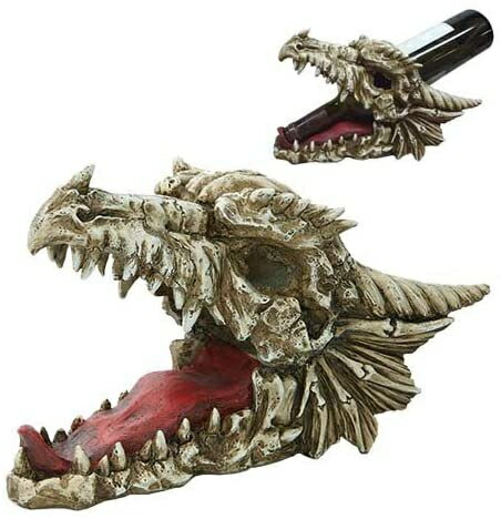 Pacific Giftware ドラゴンスカル ワインボトルホルダーの通販は