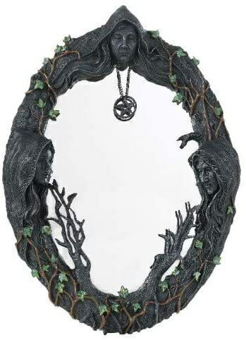 Pacific Giftware マザーメイデン クローン トリプル女神ミラー お守り付き 高さ17.5インチの通販は