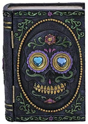 Pacific Giftware PT 死者の日 スカルフェイス ブックボックス 樹脂製置物 飾り板の通販は
