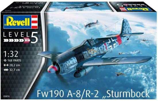 ドイツレベル 1/32 ドイツ空軍 フォッケウルフ Fw190A-8 シュトゥルムボック プラモデル 03874