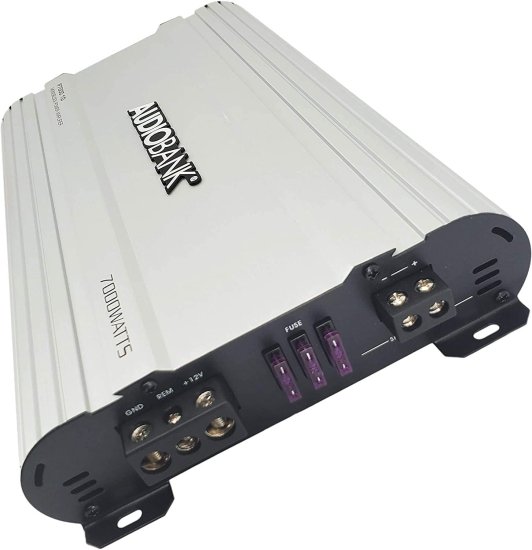 Audiobank モノブロック 7000W Amp Class D 1OHM カーオーディオ ステレオ アンプ Remote Turn On/Off Circuit/Heavy-Duty Aluminium Alloy Heatsink_1