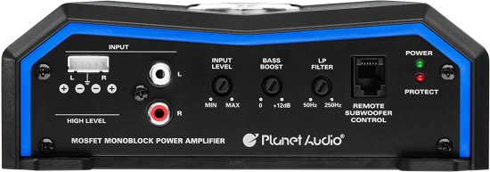 Planet Audio PL2000.1M モノブロック カーアンプ - 2000W, 2/4 Ohm Stable, Class A/B, Mosfet Power Supply, Great for サブウーファー_2