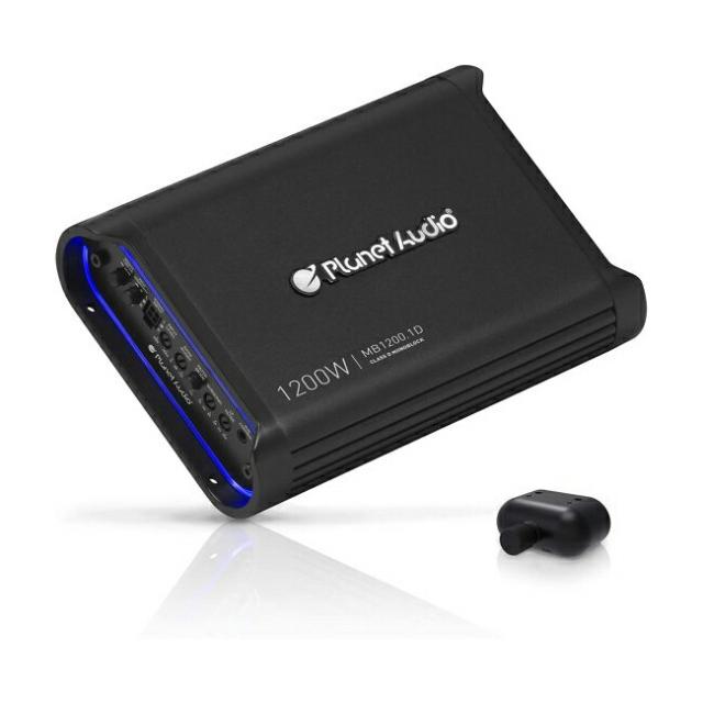 Planet Audio MB1200.1D Class D カーアンプ - 1200W, 1 Ohm Stable, デジタル, モノブロック, Mosfet Power Supply, Great for サブウーファー
