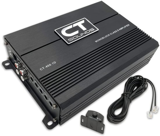 CT Sounds CT-400.1D Compact Class D カーオーディオ モノブロック アンプ, 400W RMS