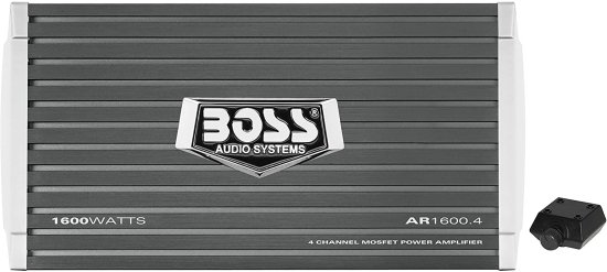 BOSS Audio システム AR1600.4 4 チャンネル カーアンプ - 1600W, フルレンジ, Class A/B, 2-4 Ohm Stable, Mofet Power Supply, Bridgeable