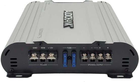 Audiobank モノブロック 1600W Amp Class AB カーオーディオ ステレオ アンプ P1601 Heavy-Duty Aluminum Alloy Heatsink, Class A-B Operation Remot_1