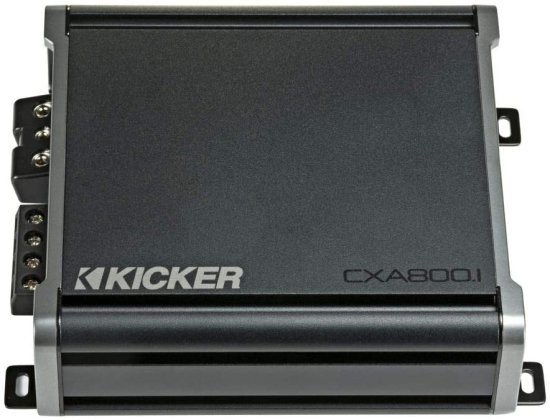 Kicker 46CXA8001T CX シリーズ 1600W Max Power Class D Amp モノブロック カーオーディオ Sub Vehicle アンプ, Black