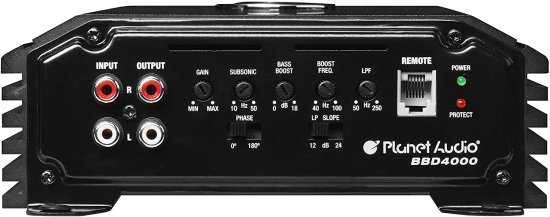 Planet Audio BBD4000 Class D カーアンプ ? 4000W, 1 Ohm Stable, デジタル, モノブロック, MOSFET Power Supply_4