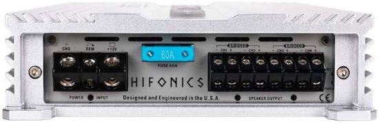 Hifonics BG-1000.4 Brutus Gamma BG シリーズ 1,000-Watt Max 4チャンネル Super A/B-Class Amp_2