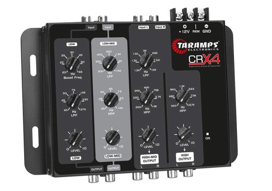 Taramps CRX4 カーオーディオ 4-Way Mono 8V Bass Boost DSP クロスオーバー