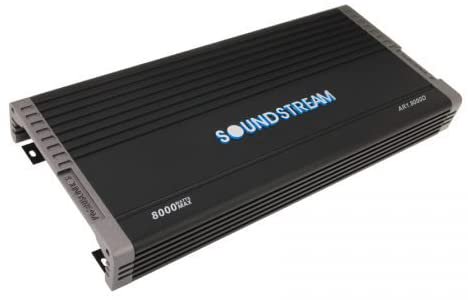 Soundstream AR1.8000D Arachnid シリーズ 8000W Class D モノブロック アンプ,BLACK_1