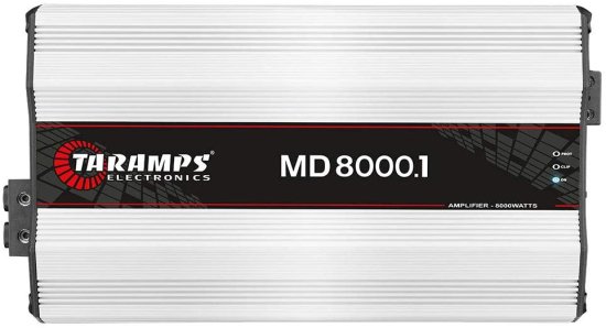 Taramps MD 8000.1 2 Ohms 8000W Class D フルレンジ Mono アンプ