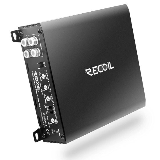 Recoil DI550.4 フルレンジ Class-D 4チャンネル カーオーディオ アンプ 1040W Max Power 2-4 Ohm Stable Mosfet Power Supply Brid