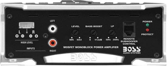 BOSS Audio システム AR2000M モノブロック カーアンプ - 2000W, 2-4