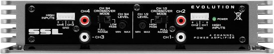 Sound Storm EV4.400 Evolution 400W, 4 チャンネル, 2 to 8 Ohm Stable Class A/B, フルレンジ カーアンプ_2