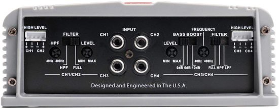 Crunch SA-1100.4 Smash シリーズ 1,100-Watt 4チャンネル Class AB Amp