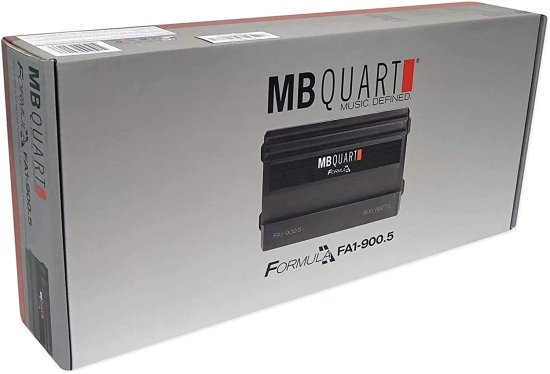 MB Quart FA1-900.5 5 チャンネル カーオーディオ アンプ (Black) - Class SQ Amp, 900-Watt, Variable Electronic クロスオーバー, LED システム Pro_5