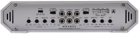 Hifonics ZRX1016.4 Zeus カーオーディオ アンプ, 4チャンネル 1000-Watt_3