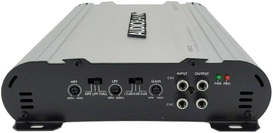 Audiobank 2 チャンネルs 800W Bridgedable カーオーディオ ステレオ アンプ P802 Heavy-Duty Aluminum Alloy Heatsink | Class A-B Operation Remote_1