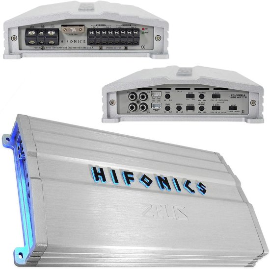 Hifonics ZG-1200.4 Zeus Gamma 1200W 4チャンネル フルレンジ