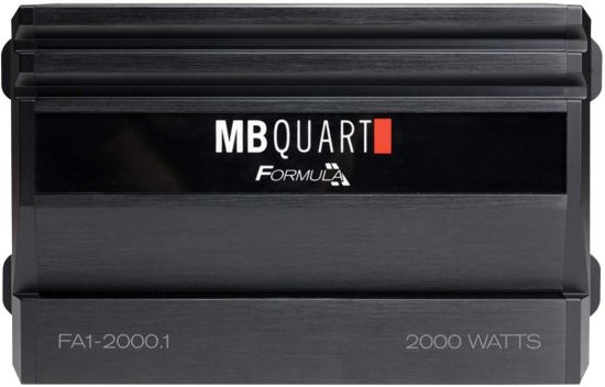 MB Quart FA1-2000.1 Mono チャンネル カーオーディオ アンプ (Black) - Class SQ Amp 2000-Watt 1 Ohm Stable Variable Electronic