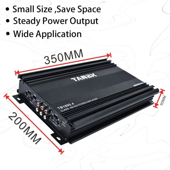 MIYUE 4 チャンネル アンプ カーオーディオ ステレオ High Power Amp 2-4 Ohm Stable Class A/B フルレンジ 12V_7