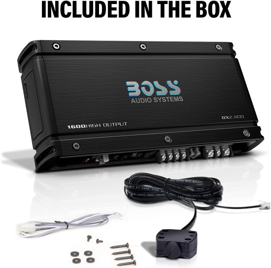 BOSS Audio システム OX2.800 Onyx シリーズ カーオーディオ ステレオ アンプ ? 1600 High Output, 2 チャンネル, Class A/B, 2/4 Ohm, Low/High Leve_4