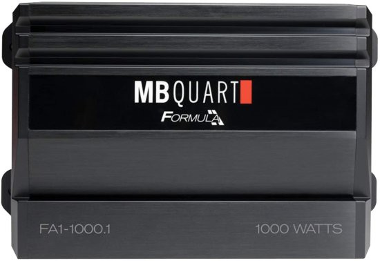 MB Quart FA1-1000.1 Mono チャンネル カーオーディオ アンプ (Black) - Class SQ Amp 1000-Watt 1 Ohm Stable Variable Electronic