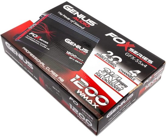 Genius Audio GFX-55X4 フルレンジ Powered カーアンプ Multiチャンネル 1200W Max Class AB 2-Ohm Stable with Power Protection システム to Boost_6