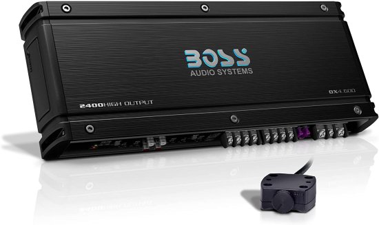 BOSS Audio システム OX4.600 4 Onyx シリーズ カーオーディオ ステレオ アンプ ? 2400 High Output, 4 チャンネル, Class A/B, Low/High Level Input_1