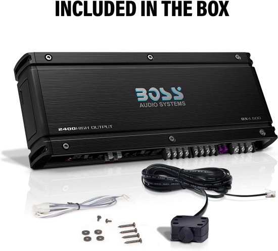 BOSS Audio システム OX4.600 4 Onyx シリーズ カーオーディオ ステレオ アンプ ? 2400 High Output, 4 チャンネル, Class A/B, Low/High Level Input_4
