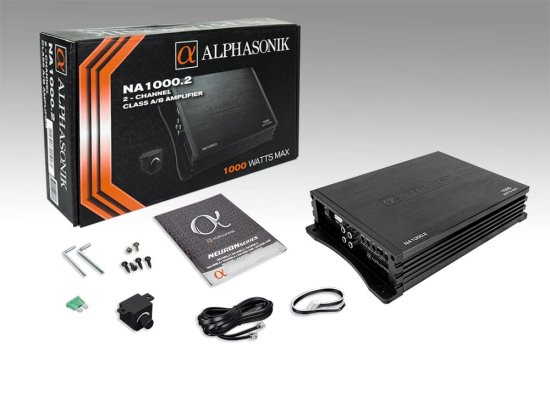 Alphasonik NA1000.2 Neuron シリーズ 1000W Max 2チャンネル Car Amp with 4-Way Protection Circuitry Multi-チャンネル Bridgeable Class A/B アン_6