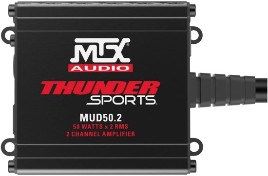 MTX Audio MUD50.2 Thunder Sports 50W x 2 @ 2Ω フルレンジ Class D Marine Grade アンプ_1