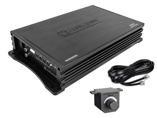 Alphasonik NA6000D Neuron シリーズ 6000W Max モノブロック Car Amp with 4-Way Protection Circuitry Class-D アンプ Low & High Level Inputs (Reの通販は