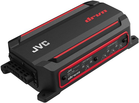 JVC KS-DR2004D 4チャンネル Compact デジタル アンプ (600W) for Car Marine UTV & Motorsport Vehicles Solid Corrosion-Resistant Aluminum Cha